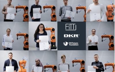 BH Futures Scholars at hands-on KUKA trainings powered by FITT and BHFF